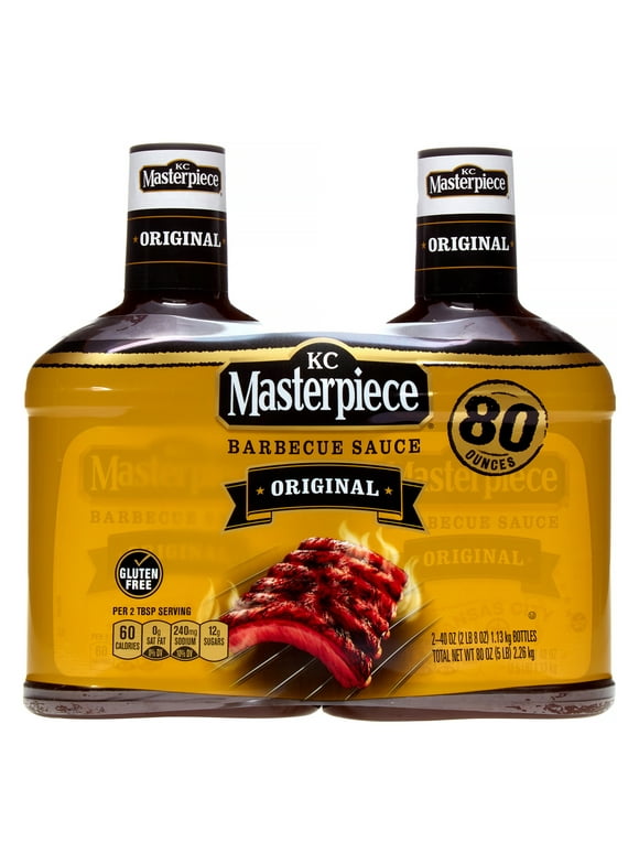 KC Masterpiece Barbecue Sauce, Original, 40 Oz, 2 Ct