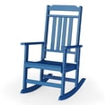 thumbnail image 5 of FODINGHILL Rocking Chair Outdoor,HDPE All Weather Patio Rocking Chair for Porch Garden Deck,Blue, 5 of 9