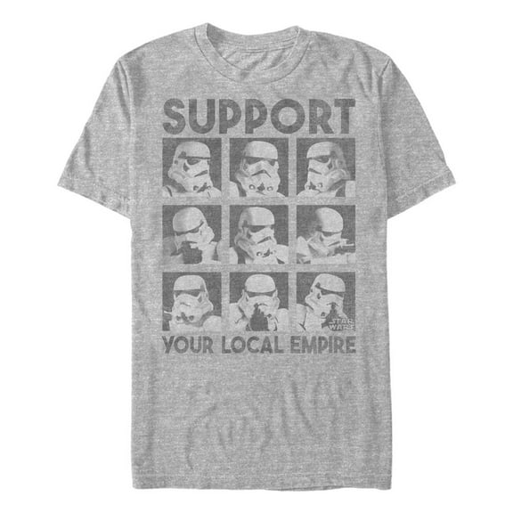 Men's Star Wars Support Your Local Empire  Graphic Tee Athletic Heather Large