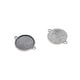 thumbnail image 5 of 100 Piezas - Bisel En De Plata (50x) 16 Mm Y (50x) Bandejas Colgantes De 12 Mm Resultados De Joyería De Bricolaje Macarena marco de bisel en blanco, 5 of 8