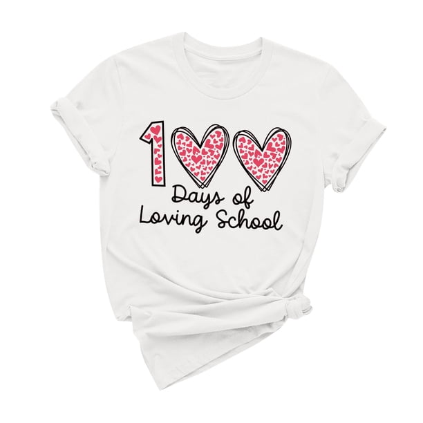 Camiseta de Cuello Redondo de Manga Corta Impresa para las Mujeres, Estiramiento 95% Poliéster 5% Blusa Casual de Spandex para Uso Diario Y Casero