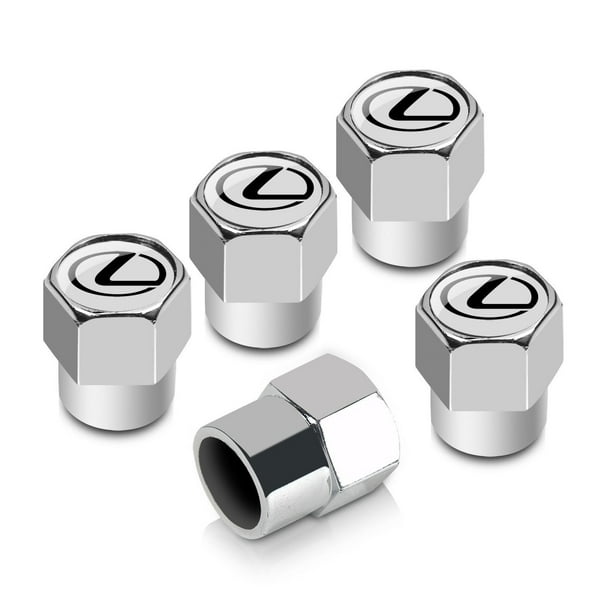 Lexus Tire Stem Valve Caps Set (Chrome)