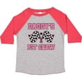 thumbnail image 3 of Inktastic Daddy's Pit Crew Design with Checkered Flags Girls Toddler T-Shirt, 3 of 5