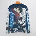 thumbnail image 3 of Attack On Titan Unisex Sweater Long Sleeve Fall Casual Crewneck Tops Pullover Active Streetwear Fashion Sweatshirt 2XL, 3 of 6