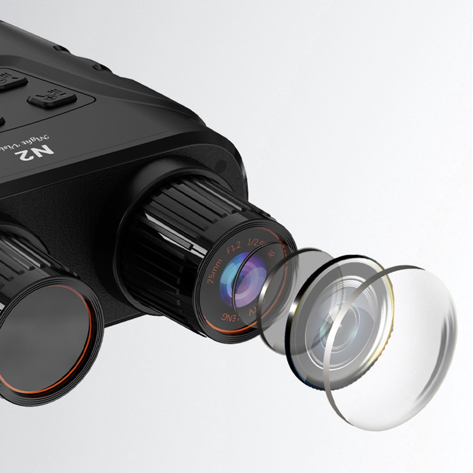 Amkui N2 Night Vision Day Binoculars Viewing 984ft/300M 1080P Night Vision 5X Digital Zoom Goggles Infrared Binoculars for Hunt Surveillance