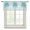 Blue, variant on Gray Palm Tree Semi Sheer Valance Curtains Country Linen Texture Tropical Plant Vintage Voile Valances Curtain Rod Pocket Small Window Treatment for Kitchen Bathroom Cafe 42"x12"