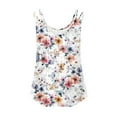 thumbnail image 3 of Zunfeo Women Spaghetti Strap Tops Floral Summer Tops Clearance Under $10 Spaghetti Strap Shirts New Arrivals Multicolor L, 3 of 4