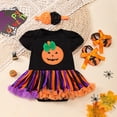 thumbnail image 2 of MIASHUI Halloween Kids Set Cartoon Pumpkin Dress for Girls Includes Dress Shoes and Accessories for Parties C,12-24 Months, 2 of 4