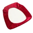 thumbnail image 5 of Efavormart 5 Pack Crushed Velvet Chiavari Chair Seat Pad Covers – Red Stretch Cushion Slipcovers for Dining Chairs, Washable & Reusable, 5 of 5