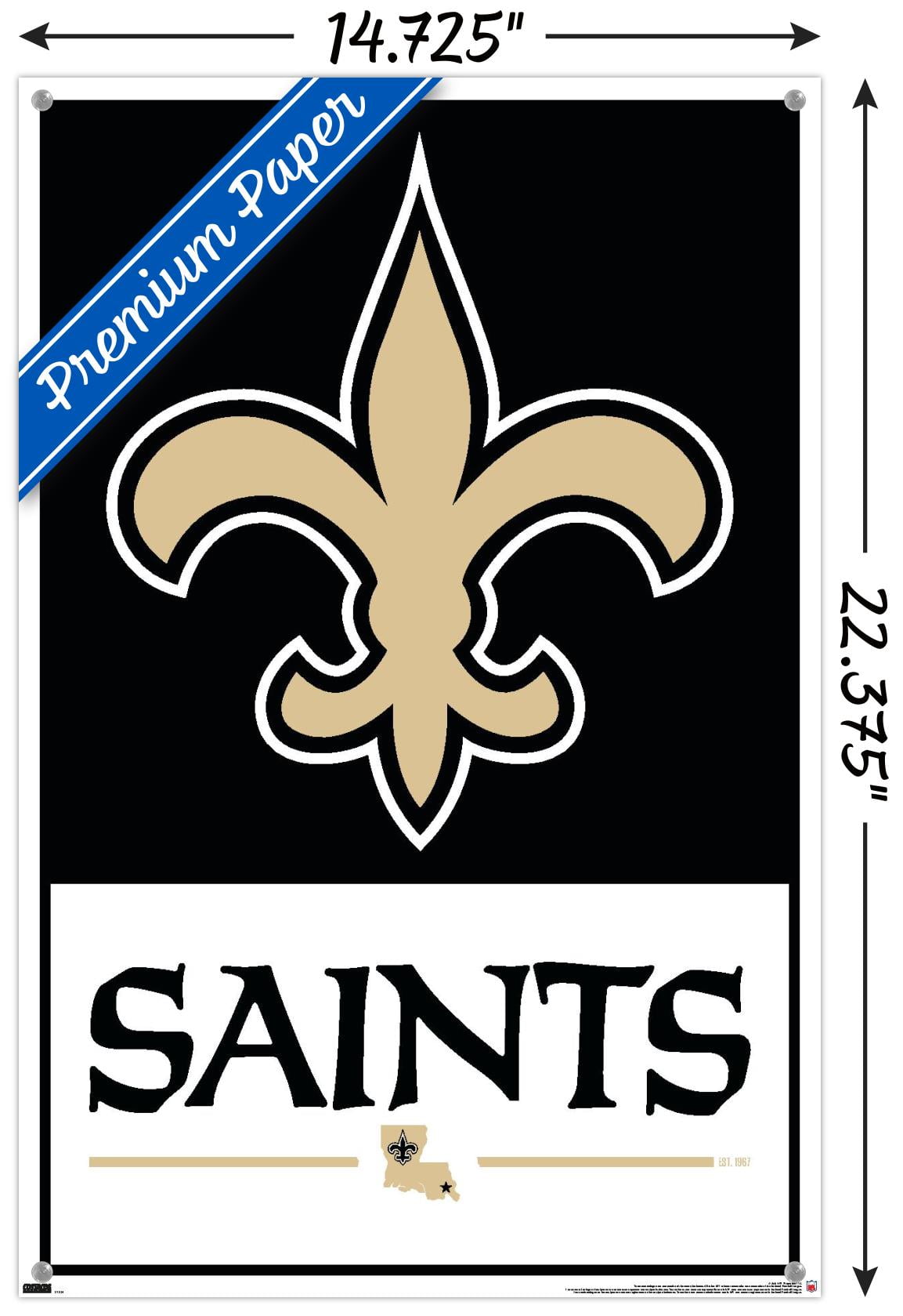 Logo Brands New Orleans Saints Clear Stadium Totes 12X5.75X11.75