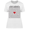 thumbnail image 1 of Be Mine Valentine's Labyrint T-Shirt Women -Image by Shutterstock, Female x-Large, 1 of 2