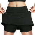thumbnail image 3 of Hemoton Tennis Skirt Women Skort Yoga Skirt Active Skirt Golf Skirt Sports Skirt Running Shorts Summer Skirt Size S, 3 of 8