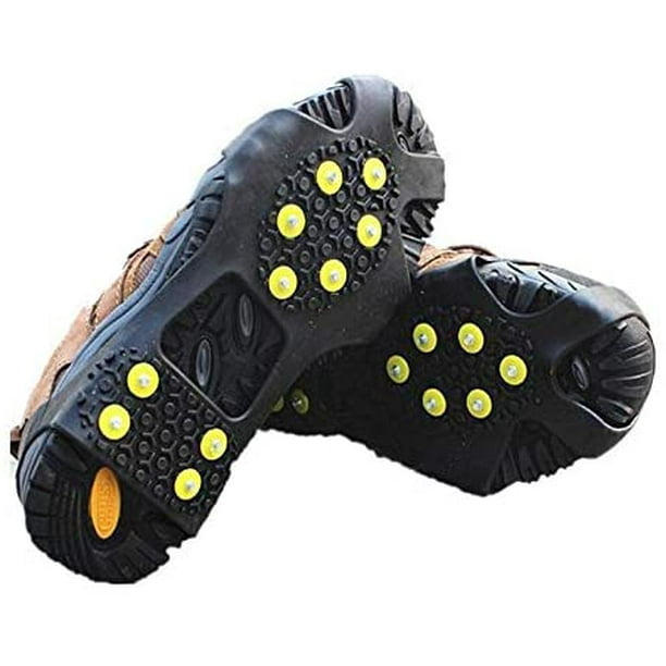 2*Glace Traction Crampons Antidérapant Chaussures/Bottes 8 Clous Grips  Pointes pour Hommes Femmes Sécurité Marcher sur Neige et Glac - Cdiscount  Sport