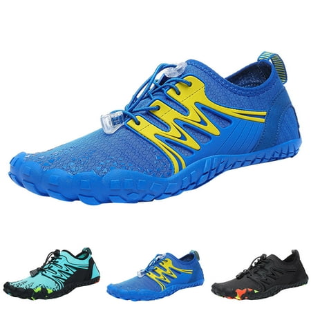 

Cathalem Men Sports Shoes Summer Outdoor Hiking Shoes Beach Shoes Quick Drying Non Slip Comfortable Mens Sneaker Socks Size 10-13 Dark Blue 10