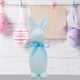 thumbnail image 5 of Figura de conejo de Pascua flocado, adorno de escritorio, decoración de Pascua, conejo decorativo Azul, 5 of 9