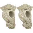thumbnail image 3 of MERIVILLE Chatecu Drapery Sconce, Corbel Bracket, Drapery Scarf Swags, Wall Décor, French White with Gold Highlight, 2Pcs, 3 of 5