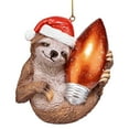 thumbnail image 1 of Santa's Holiday Season Sloth Christmas Ornament: Each, 1 of 4