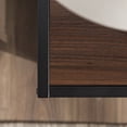 thumbnail image 6 of Walker Edison 40" Industrial Frisco X-frame Bookcase, Dark Walnut / Black, 6 of 16