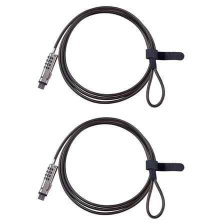 2X 4 Digital Universal Lock USB Laptop Security Cable for Computer