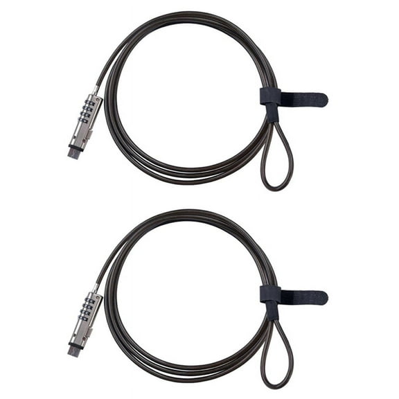 2X 4 Digital Universal Lock USB Laptop Security Cable for Computer