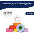thumbnail image 7 of Perco 1 Line Multicolored Sleeve— 8,000 Labels for Perco Lite, X, Plus & Pro Guns—Includes White, Yellow, Blue, Lavender & Fluorescent Colors (Red, Green, Pink, Orange)— 8 Rolls, 1 Sleeve—Made in USA, 7 of 7