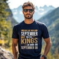 thumbnail image 3 of Kings Are Born on September 08 T-Shirt, Vintage Birthday Shirt for Men, Perfect Gift for September Birthday, 3 of 4