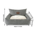 thumbnail image 2 of LSLJS Winter warm home fabric houndstooth pet removable and washable sofa, 2 of 3