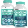 thumbnail image 1 of Suplemento de calcio PrimeMD 600 mg con vitamina D3 K2 5000 UI, 1 of 9