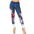 thumbnail image 2 of Santa Claus Leggings - Plus Size - 1XL 2XL 3XL Navy 3XL, 2 of 2