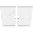 thumbnail image 2 of 28"OD x 4"ID x 9 3/4"C x 1"P Embry Architectural Grade PVC Contemporary Ceiling Medallion, Two Piece, 2 of 11