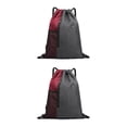 thumbnail image 1 of Jumpingount empacable con cordón Bolsillo lateral Auricular Agujero Monedero ajustable Llave Bolsa para teléfono móvil Camping Viajar Mochilas Vino rojo 2Conjunto, 1 of 6
