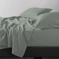thumbnail image 3 of Allswell 100% TENCEL™ Lyocell Sateen Sheet Set, 4-Piece Queen Bedding Set, Smoke Grey, 320 Thread Count, 3 of 10