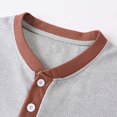 thumbnail image 6 of IhhxPro Men's Short Sleeve Henley T-Shirt with Button Detail Contrast Collar Casual Cotton Slim Fit Everyday Wear Summer Top S-3XL, 6 of 7