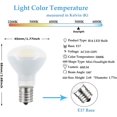 thumbnail image 2 of shiyou-4-Pack R14 E17 LED Bulb 4W Mini Reflector Floodlight Light Bulb,Daylight 5000K, E17 Intermediate Base Mini Light Bulbs, Curio Cabinet Light Bulb Non-Dimmable, 2 of 4