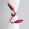thumbnail image 4 of Alzapaños para cortinas Valea Home (56 cm), color burdeos, 2 unidades, 4 of 7
