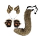thumbnail image 2 of Conjunto de orejas y cola de animal Yuyangstore Orejas de gato y cola larga Hierba amarilla, 2 of 8