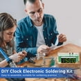 thumbnail image 5 of TJ-56-428 4-Digit Digital DIY Clock Kits with Acrylic Shell, DIY Alarm Clock Soldering Practice Kit for Students and DIYers, DIY Electronics Kit for Learning Electronics, 5 of 7