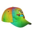 thumbnail image 3 of Unisex Running Goofy Colorful Adjustable Sports Dad Hat Trucker Baseball Cap For Running Outdoor Travel, 3 of 5