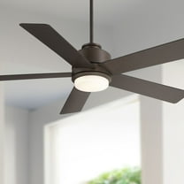 Casa Vieja 52" Grand Palm Indoor Outdoor Ceiling Fan 5 Blade LED Light Remote Control Oil Rubbed Bronze Finish Bedroom Damp Rated