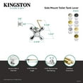 thumbnail image 4 of Kingston Brass KTAXS2 Victorian Side Mount Toilet Tank Lever in Polished Brass, 4 of 5