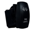 thumbnail image 4 of OZ-USA® SIDE LIGHTS On/Off Rocker Switch 5-Pin SPST Laser Etch Blue LED  UTV TRUCK POLARIS RZR XP 900 800 Marine Vessels RV, 4 of 7