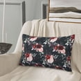 thumbnail image 5 of Sikiie Watercolor Floral Print Plush Pillow Cover, Wrinkle-proof and Stain-resistant Pillow Protector without Pillow Core, Home Decoration-16"x24", 5 of 6