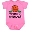 thumbnail image 3 of Inktastic Basketball My Daddy is the Coach Boys or Girls Baby Bodysuit, 3 of 5