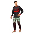 thumbnail image 5 of Kintue Matching Family Halloween Pajamas Set, Festive Print Long Sleeve Pjs Pants for Women Men, Family Matching Outfits for Halloween Party, 5 of 5