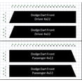 thumbnail image 2 of Clausen's World 4" Fender Racing Stripes Grand Sport Graphics Decals - Compatible with Dodge Dart, 2 of 2