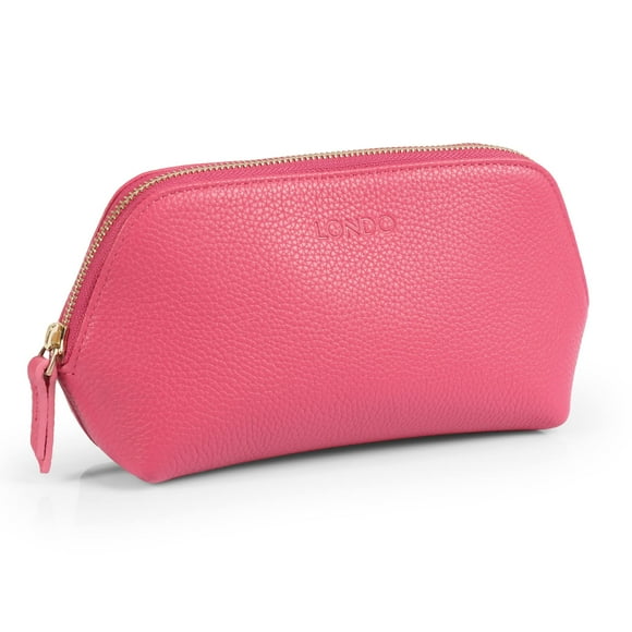 Bolsa organizadora de viaje de piel auténtica Londo para maquillaje