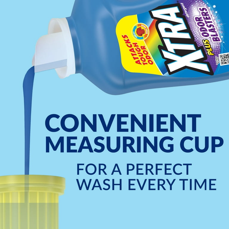 XTRA Laundry Detergent Liquid Plus Odor Blasters, 131 Loads, 203.1