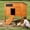 Orange, variant on Outdoor Insulated Duck Coop Weatherproof Wooden Duck House for Outside Small Animal Pet Hutch with Asphalt Roof Elevated Legs