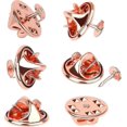 thumbnail image 1 of 120 Pairs Butterfly Clutch Tie Tacks Pin Back Compatible With With 8mm Length Blank Pins For Craft Making (silver) -Yx, 1 of 4
