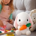thumbnail image 5 of Cheinxy Bunny Stuffed Animal Ultra Soft Plush Easter Rabbit with Carrot for Girls and Boys Birthday Children's Day Gifts (8.6 Inch), 5 of 6